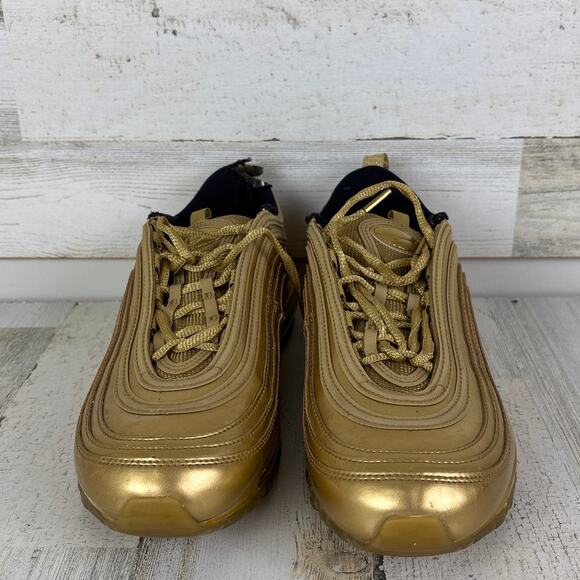 Nike mens 9 Air Max 97 Olympic Gold Medal Metallic CT4556-700 - Picture 1 of 9